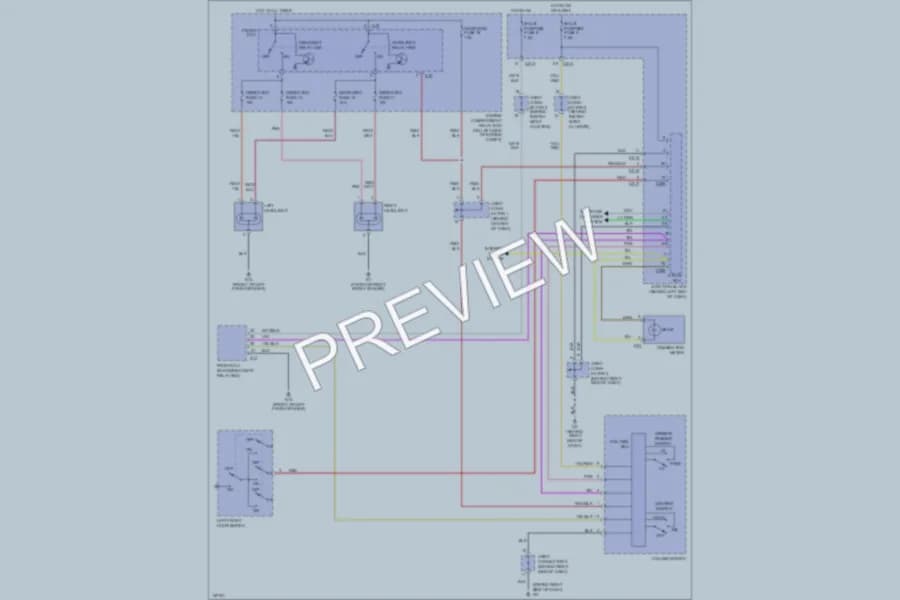 2002 Mitsubishi Lancer Headlights wiring diagram preview