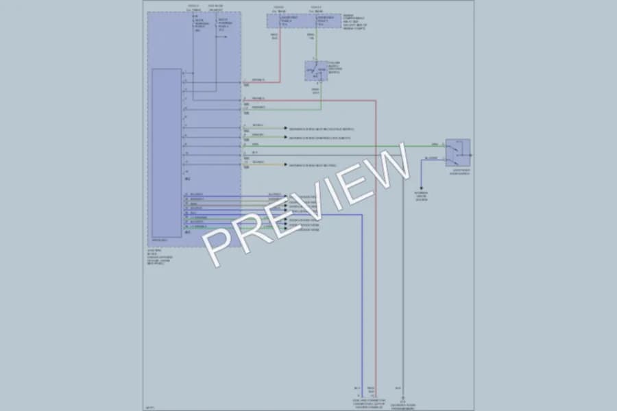 2002 Mitsubishi Mirage Body Computer wiring diagram preview