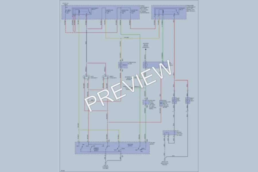 2002 Mitsubishi Mirage Headlights wiring diagram preview