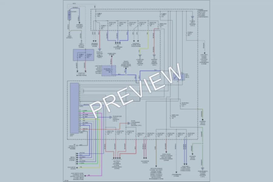 2002 Mitsubishi Montero Power Distribution wiring diagram preview