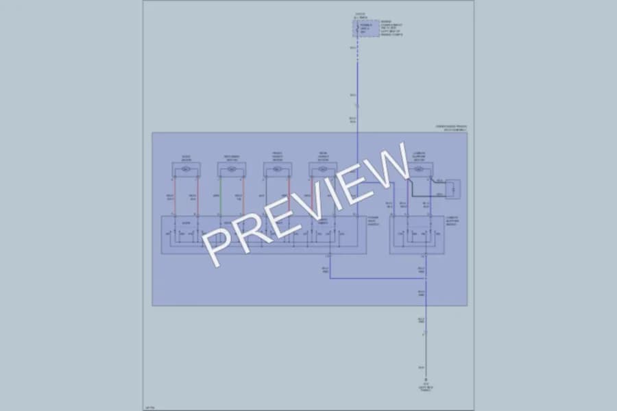 2002 Mitsubishi Montero Power Seats wiring diagram preview