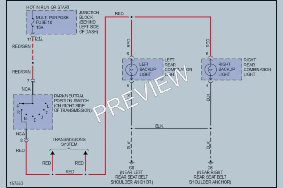 2002 Mitsubishi MonteroSport Exterior Lights wiring diagram preview