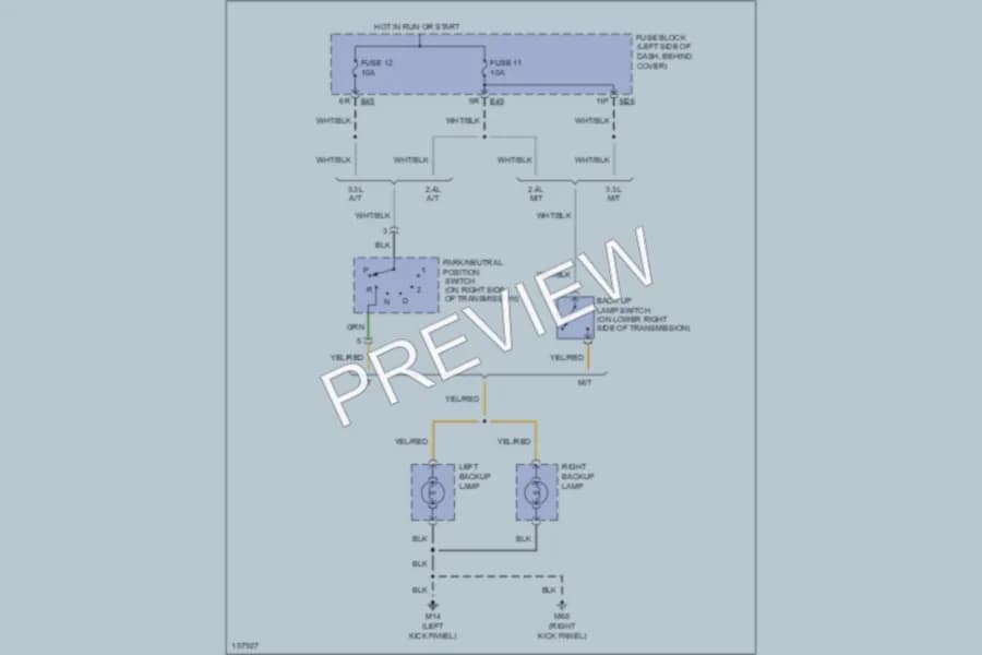 2002 Nissan Frontier Exterior Lights wiring diagram preview