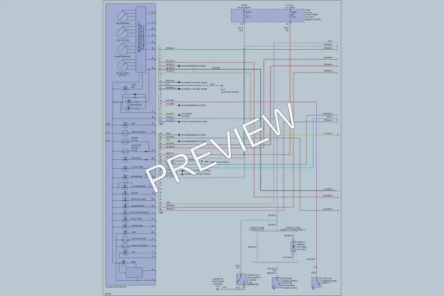 2002 Nissan Frontier Instrument Cluster wiring diagram preview