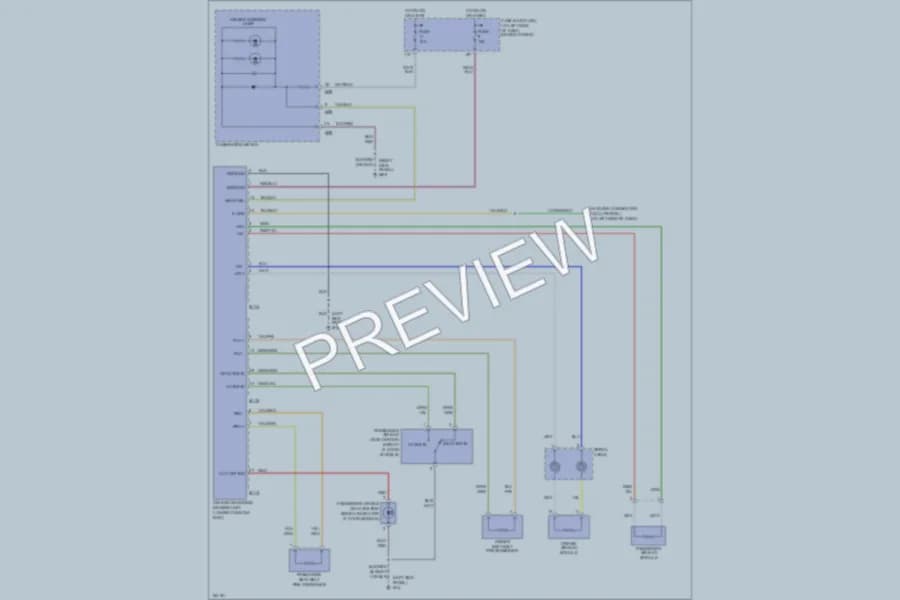 2002 Nissan Frontier Supplemental Restraints wiring diagram preview