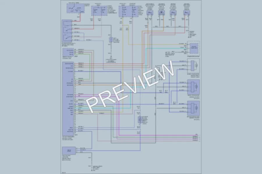 2002 Nissan Maxima Air Conditioning wiring diagram preview