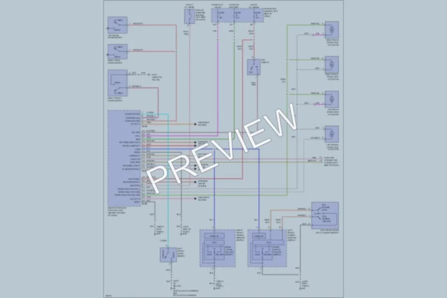 2002 Nissan Maxima Power Door Locks wiring diagram preview