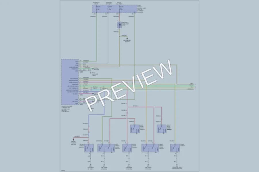 2002 Nissan Pathfinder Anti Theft wiring diagram preview