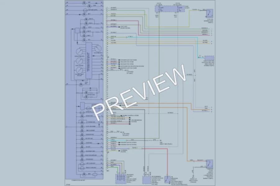 2002 Nissan Pathfinder Instrument Cluster wiring diagram preview