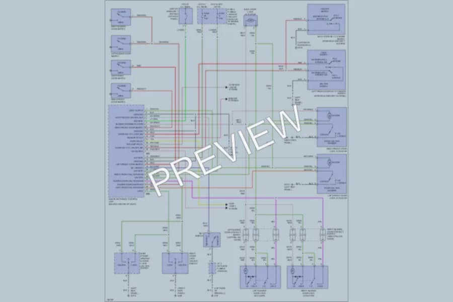 2002 Nissan Quest Power Door Locks wiring diagram preview