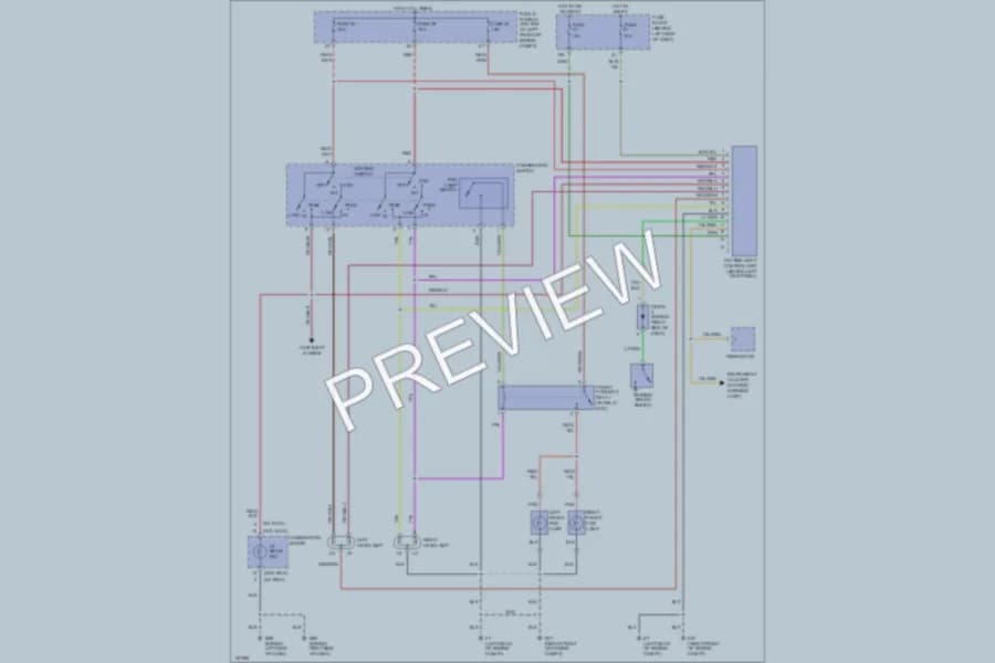 2002 Nissan Sentra Headlights wiring diagram preview
