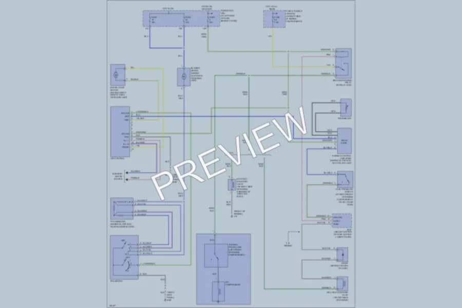 2002 Nissan Xterra Air Conditioning wiring diagram preview