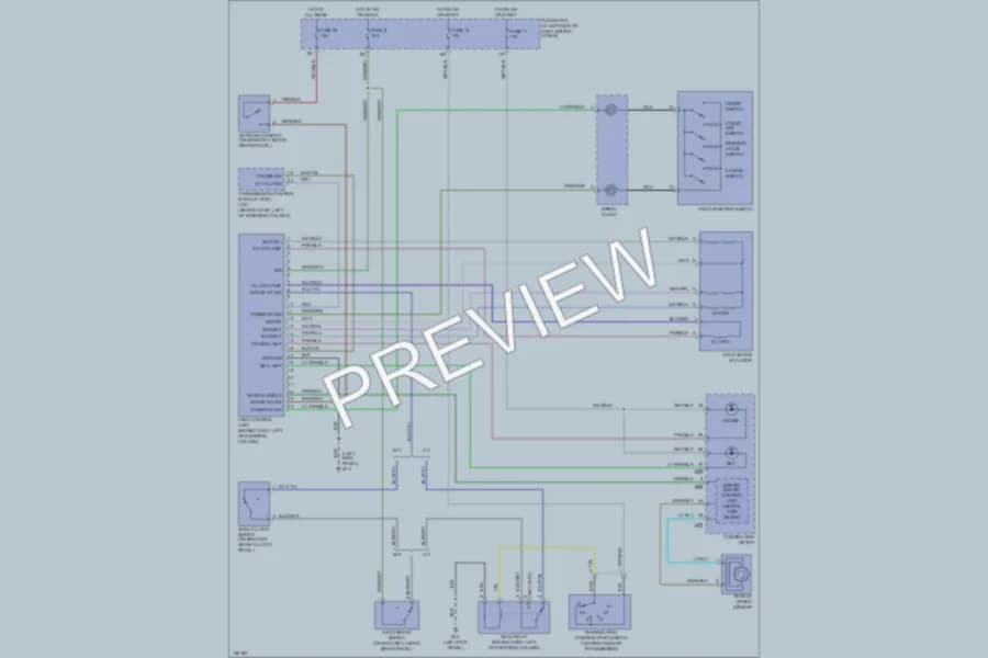 2002 Nissan Xterra Cruise Control wiring diagram preview