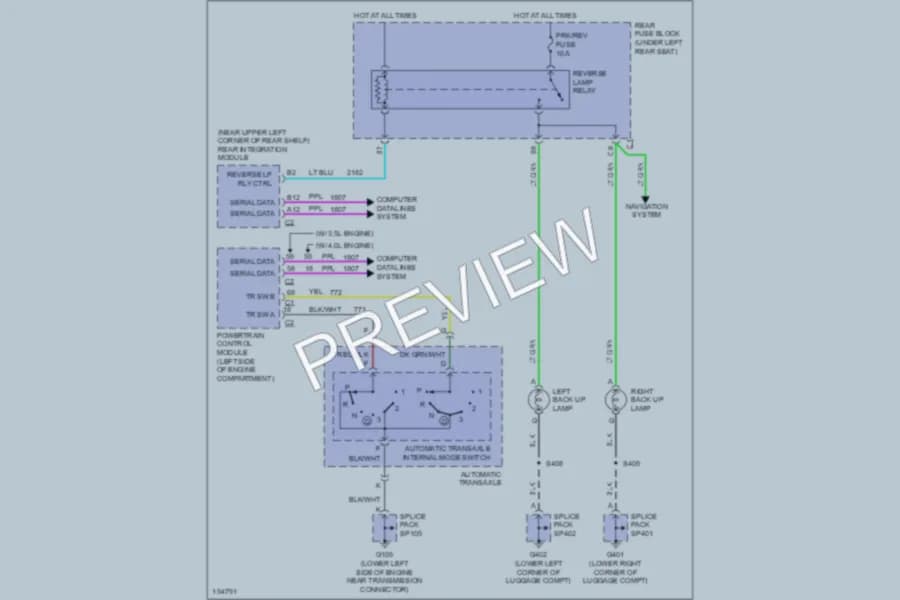 2002 Oldsmobile Aurora Exterior Lights wiring diagram preview