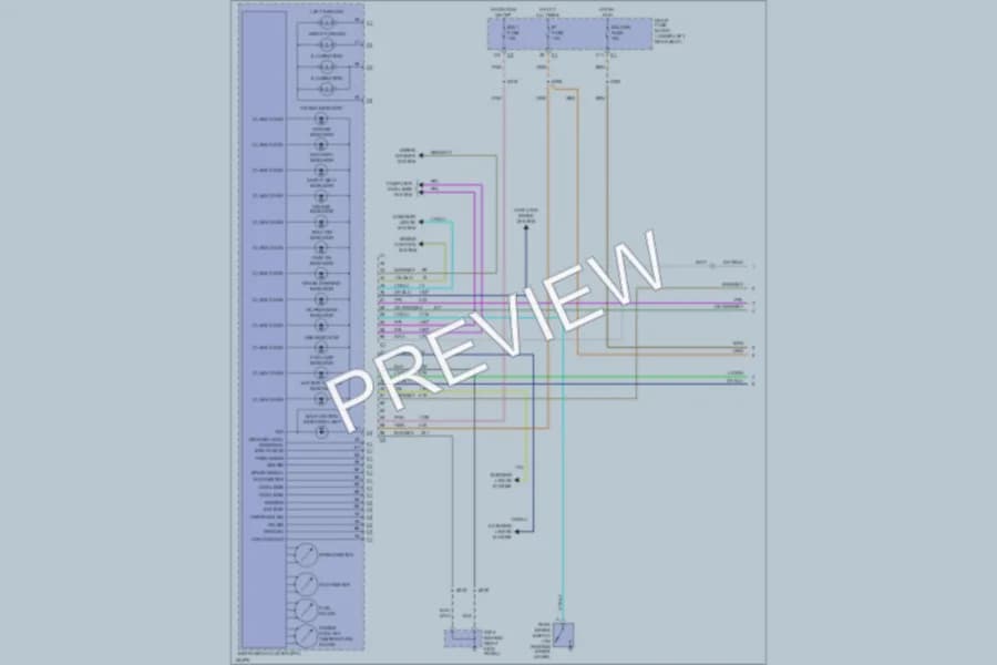 2002 Oldsmobile Aurora Instrument Cluster wiring diagram preview