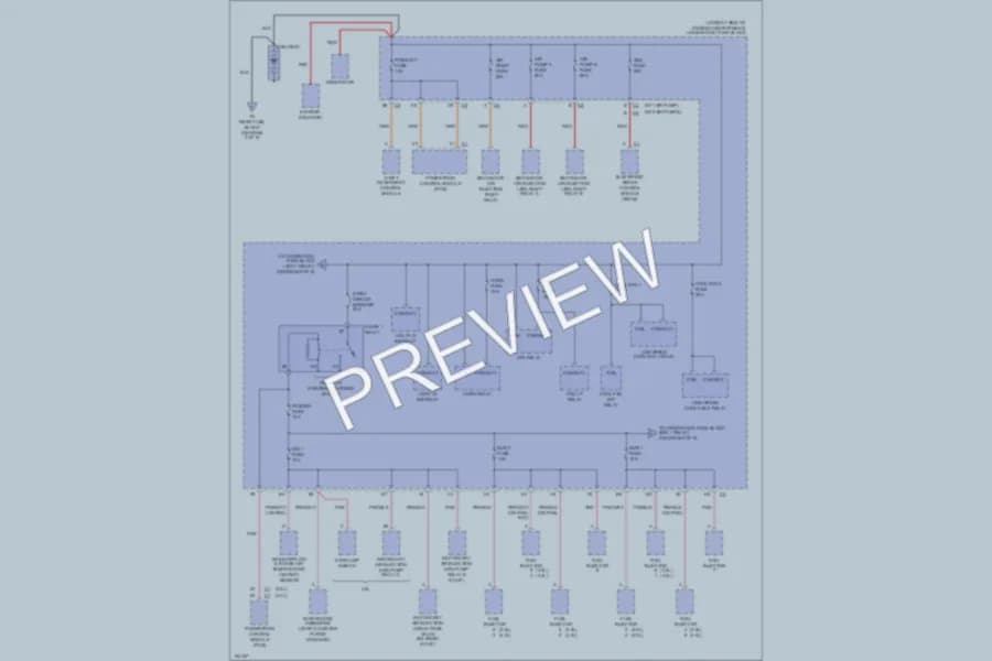 2002 Oldsmobile Aurora Power Distribution wiring diagram preview