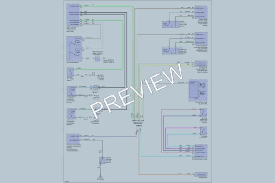 2002 Oldsmobile Bravada Warning Systems wiring diagram preview