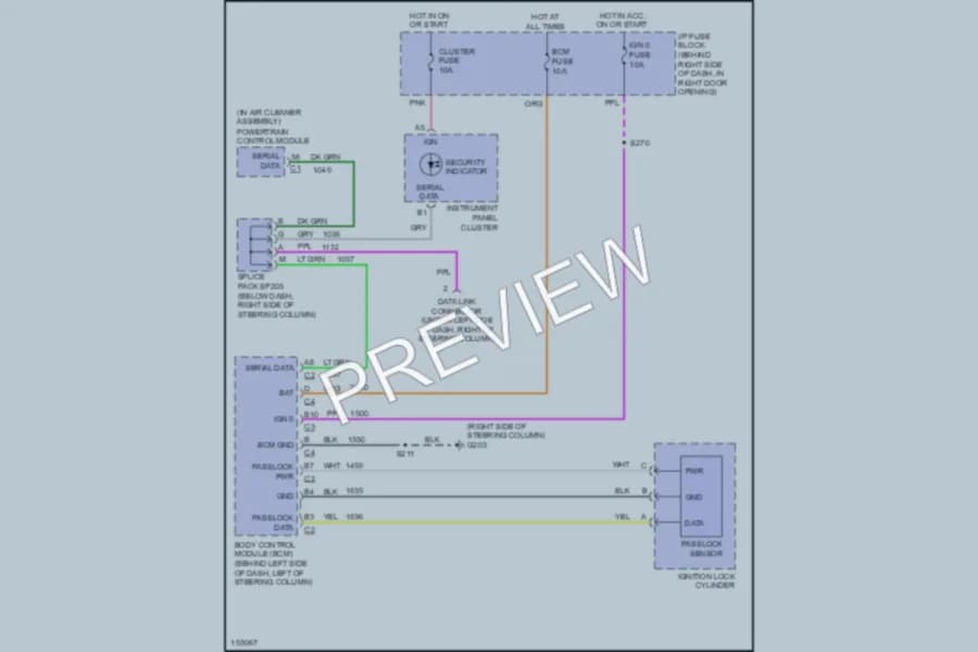2002 Oldsmobile Intrigue Anti Theft wiring diagram preview