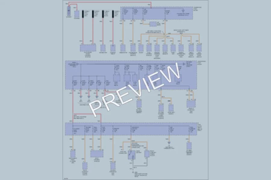 2002 Oldsmobile Silhouette Power Distribution wiring diagram preview