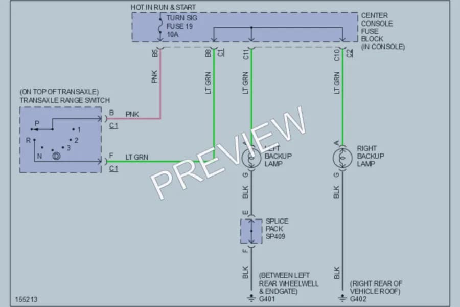 2002 Pontiac Aztek Exterior Lights wiring diagram preview