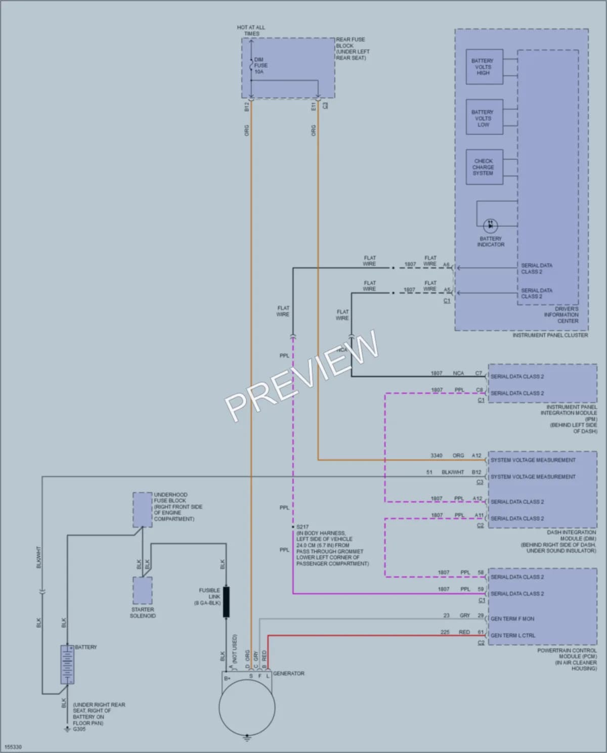 2002 Pontiac Bonneville Starting Charging wiring diagram preview