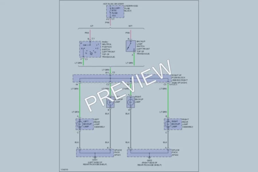 2002 Pontiac GrandAm Exterior Lights wiring diagram preview