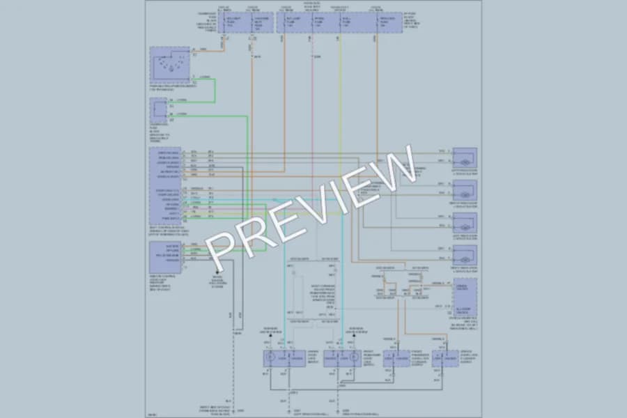 2002 Pontiac GrandPrix Power Door Locks wiring diagram preview