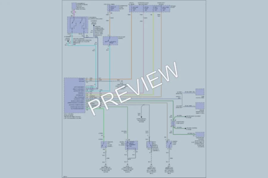 2002 Pontiac GrandPrix Warning Systems wiring diagram preview