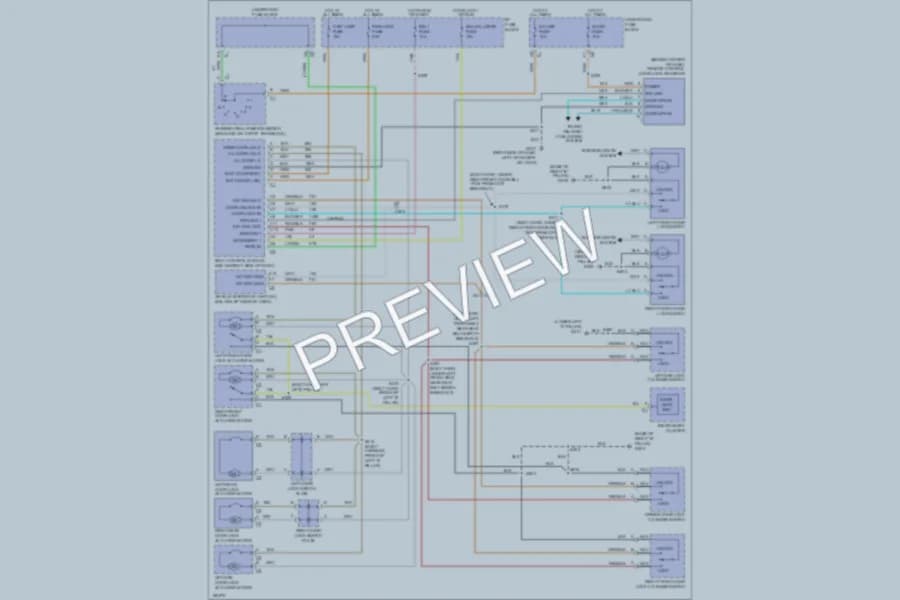 2002 Pontiac Montana Power Door Locks wiring diagram preview