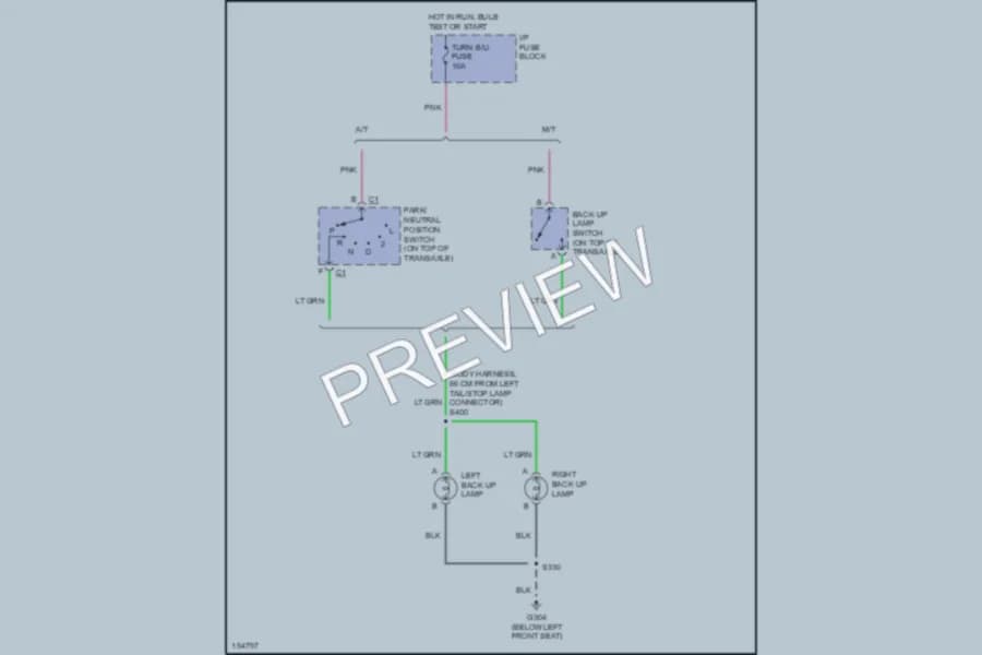 2002 Pontiac Sunfire Exterior Lights wiring diagram preview