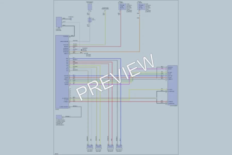 2002 Porsche 911 Radio wiring diagram preview