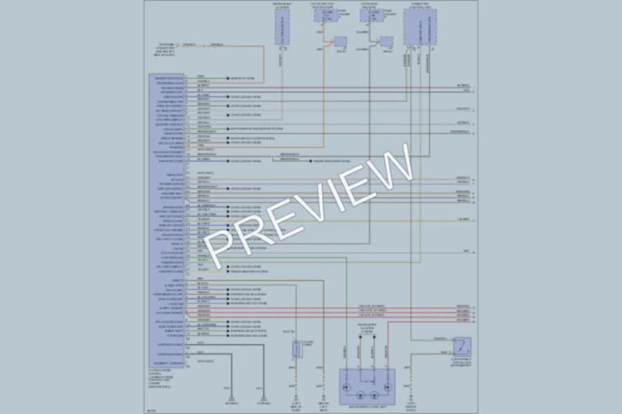 2002 Porsche Boxster Anti Theft wiring diagram preview