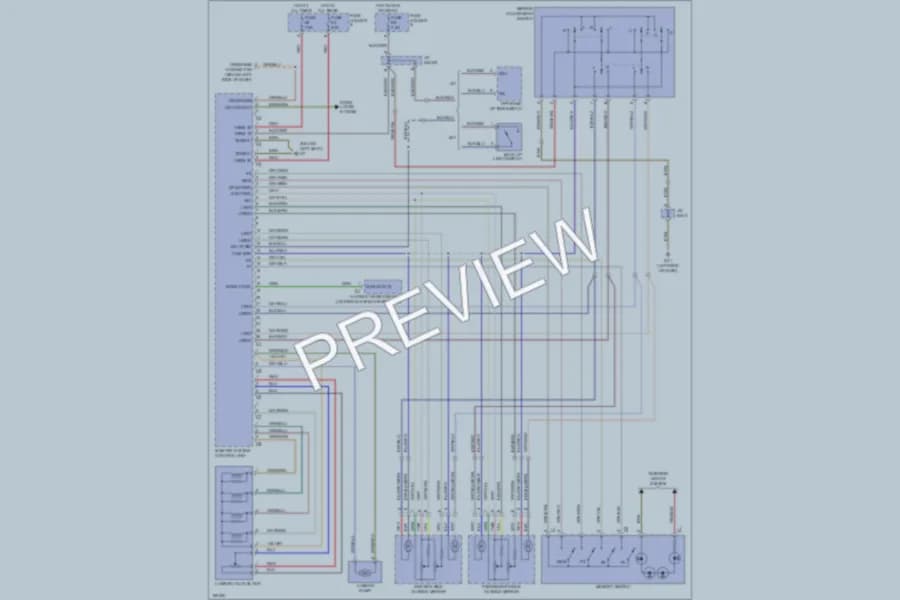 2002 Porsche Boxster Memory Systems wiring diagram preview