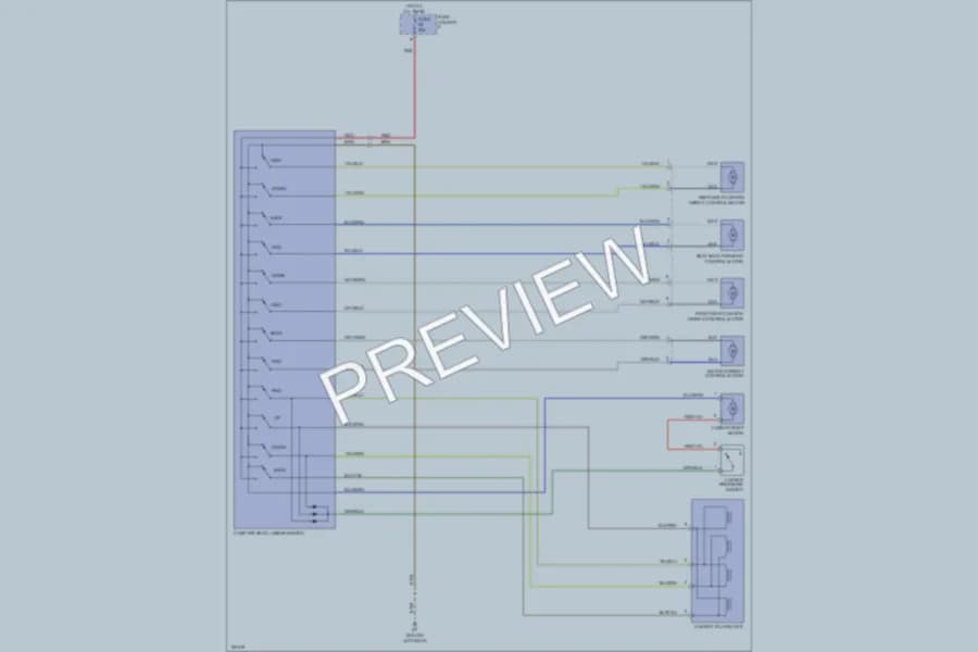 2002 Porsche Boxster Power Seats wiring diagram preview
