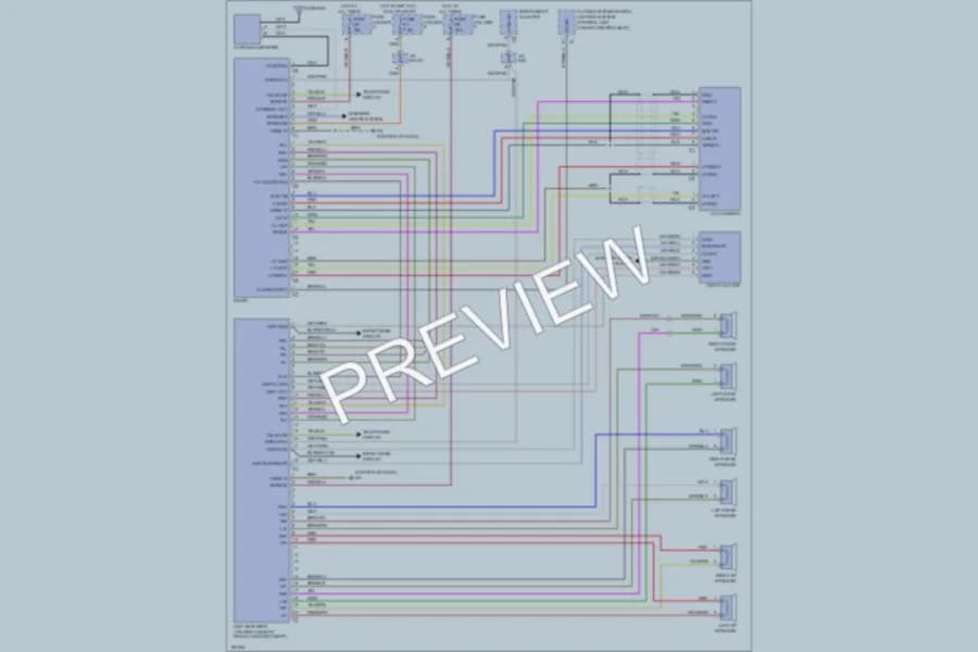 2002 Porsche Boxster Radio wiring diagram preview