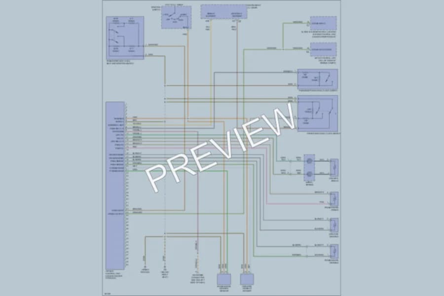 2002 Porsche Boxster Supplemental Restraints wiring diagram preview