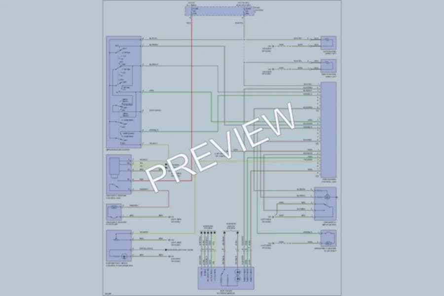 2002 Porsche Boxster Wiper Washer wiring diagram preview