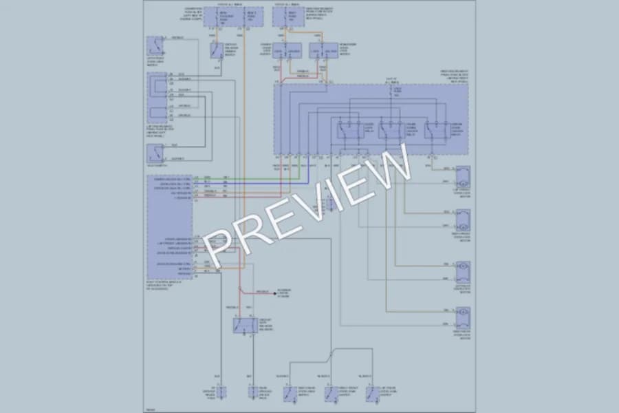 2002 Saturn L100 Power Door Locks wiring diagram preview