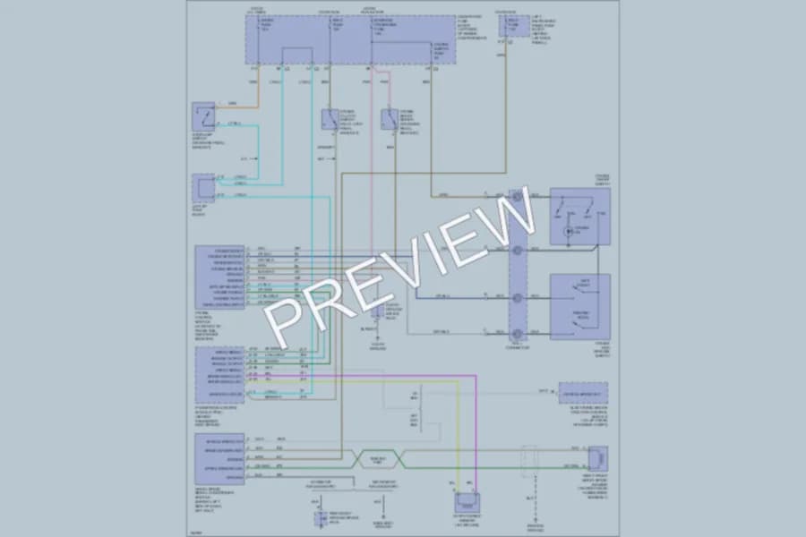 2002 Saturn L200 Cruise Control wiring diagram preview