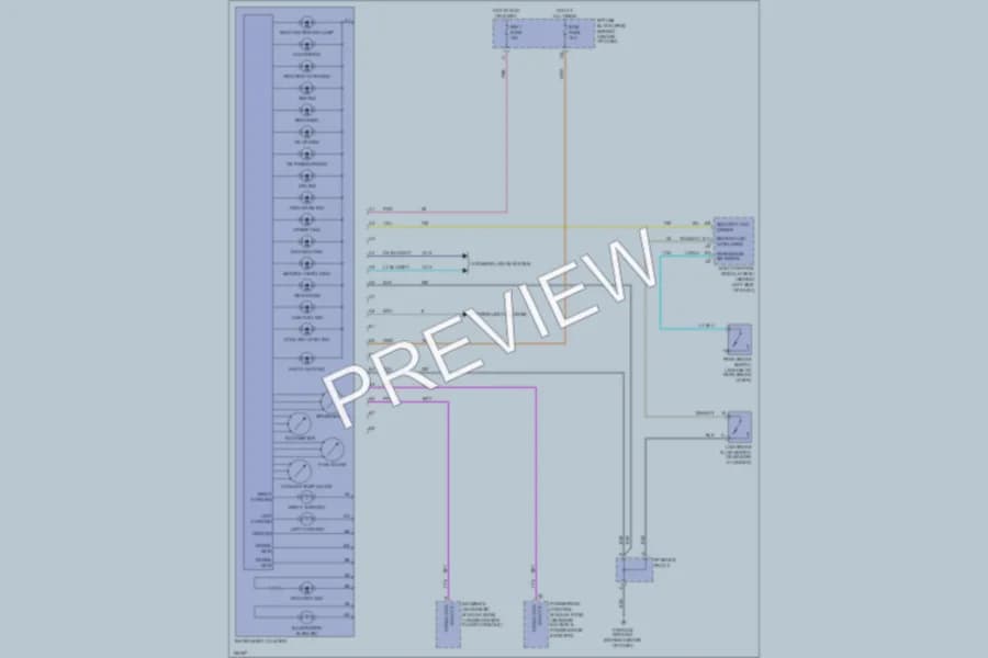 2002 Saturn SC2 Instrument Cluster wiring diagram preview