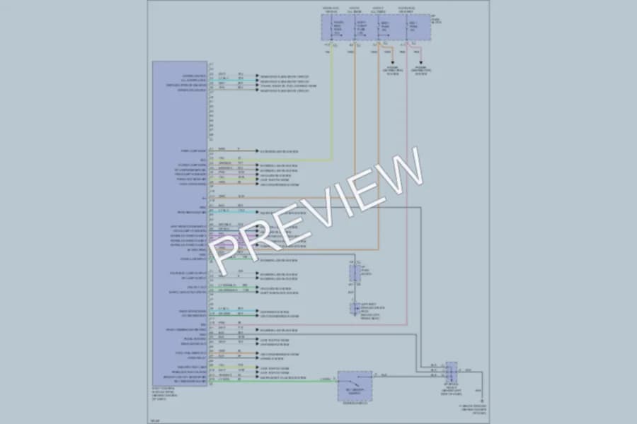 2002 Saturn SL Body Computer wiring diagram preview