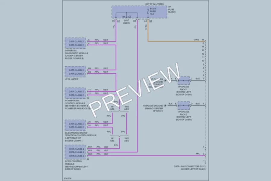 2002 Saturn SL Computer Data Lines wiring diagram preview