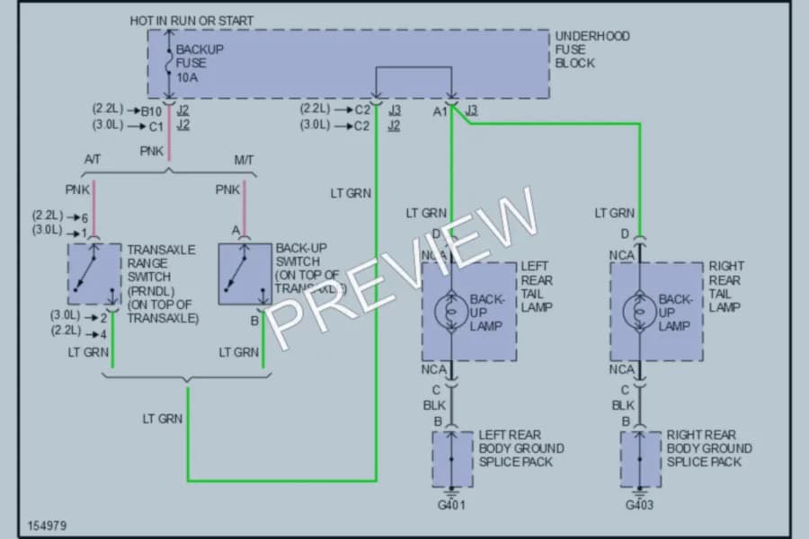 2002 Saturn VUE Exterior Lights wiring diagram preview