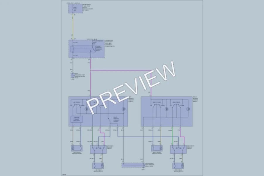 2002 Saturn VUE Power Windows wiring diagram preview