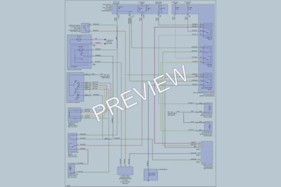 2002 Subaru Forester Air Conditioning wiring diagram preview
