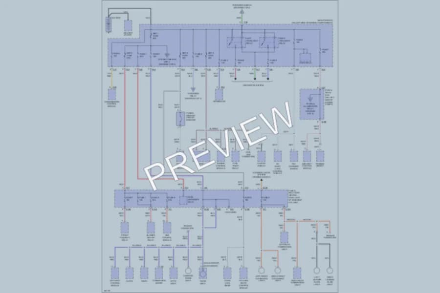 2002 Subaru Forester Power Distribution wiring diagram preview