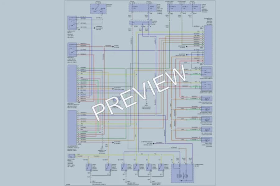 2002 Subaru Impreza Power Door Locks wiring diagram preview