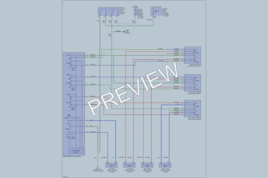2002 Subaru Impreza Power Windows wiring diagram preview