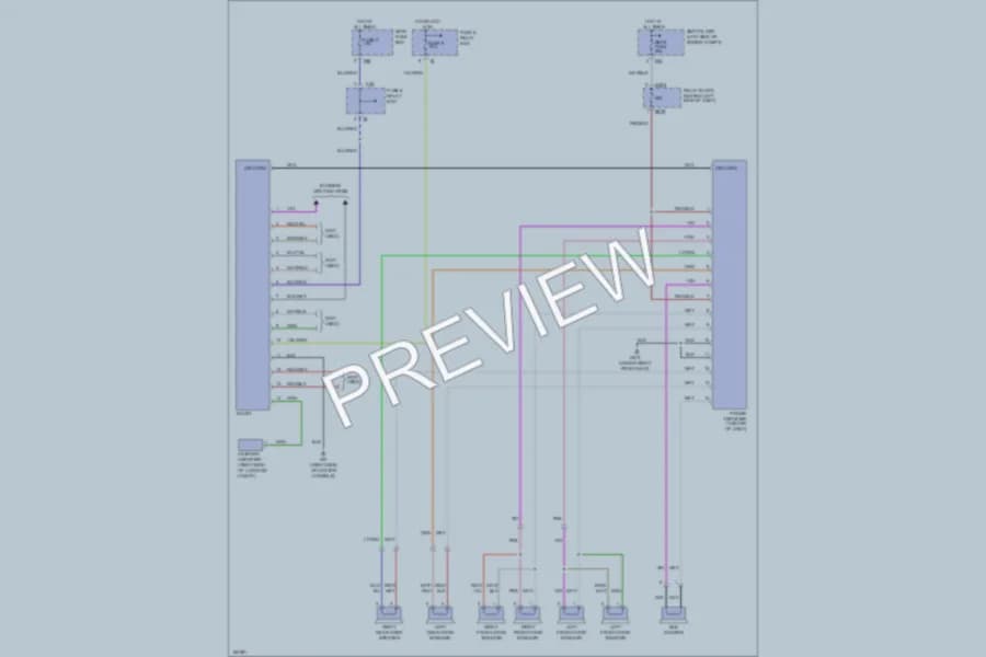 2002 Subaru Legacy Radio wiring diagram preview