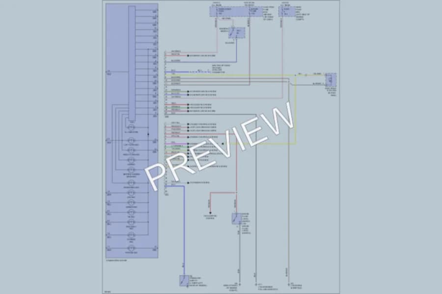 2002 Suzuki Aerio Instrument Cluster wiring diagram preview